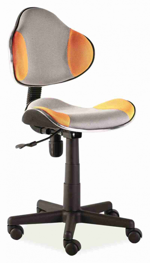 detska stolička Q-G2 šedo-oranžová gallery main image