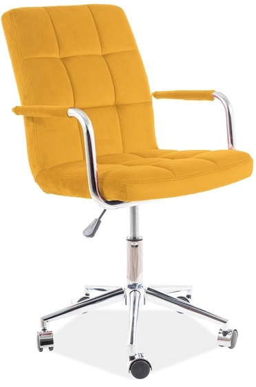 SIGNAL detska stolička Q-022 VELVET žltá
