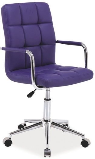 SIGNAL detska stolička Q-022 ekokoža fialová