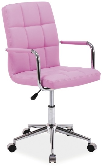 SIGNAL detska stolička Q-022 ekokoža ružová