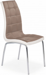 Jedálenská stolička K186 cappucino-biela