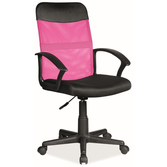 kancelárska stolička Q-702 čierno-ružová