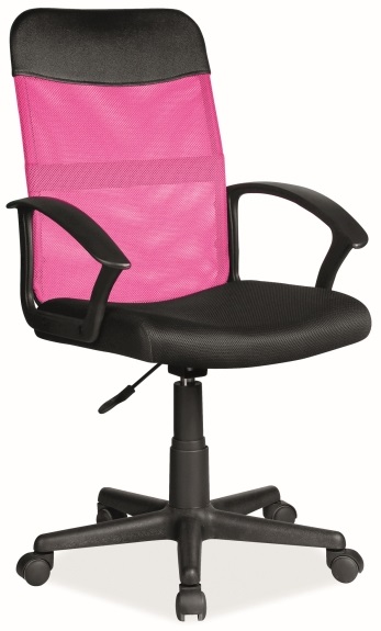 kancelárska stolička Q-702 čierno-ružová gallery main image