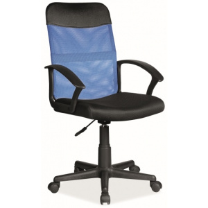 kancelárska stolička Q-702 čierno-modrá