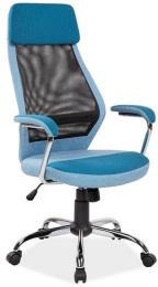 kancelárska stolička Q-336 modro-čierna gallery main image