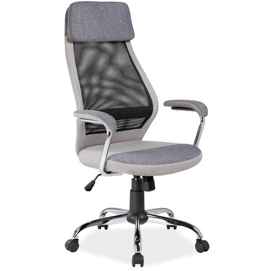 kancelárska stolička Q-336 šedo-čierna