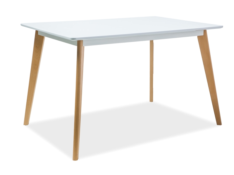 SIGNAL jedálenský stôl DECLAN I biely/buk