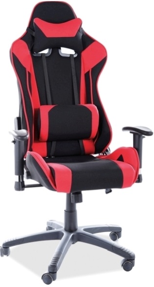 SIGNAL herná stolička VIPER čierno-červená