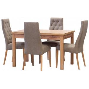 Jedálenský set stôl UDINE / stolička IBIZA dub wotan