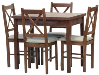 Jedálenský set stôl BINGO rozkladací / stolička TERA 4 ks Dub vintage gallery main image