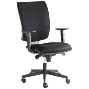 kancelárska stolička LARA s podrúčkami, BLACK 27