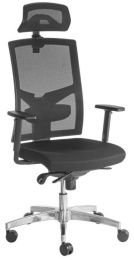 kancelárska stolička GAME ŠÉF VIP s 3D PDH a podrúčkami, BLACK 27