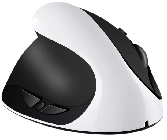 Ergonomic 6D bezdrôtová vertikálna myš ľavoruká biela (EW6DW) gallery main image