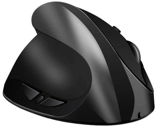Ergonomic 6D bezdrôtová vertikálna myš ľavoruká čierna (EW6D) gallery main image