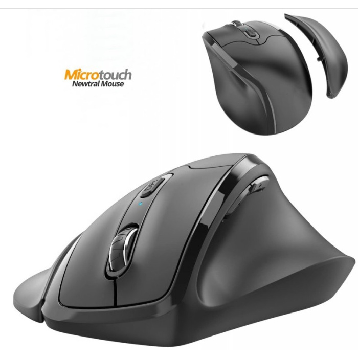 Microtouch Technology Inc. Newtral 3 bezdrôtová vertikálna myš LARGE (N300BWL)