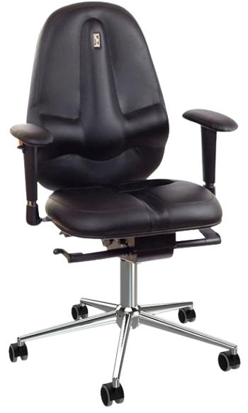 Kancelárska stolička CLASSIC šedá, ECO koža gallery main image