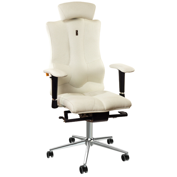 Kancelárska stolička ELEGANCE béžová, koža, posledný vzorový kus BRATISLAVA