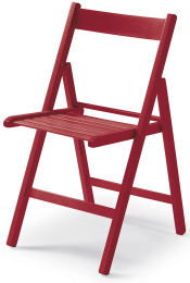 skládací stolička SMART červená gallery main image
