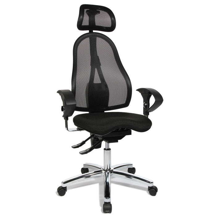 kancelárska stolička SITNESS 15 čierna, vzorkový kus Ostrava