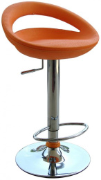 barová stolička 2-35E oranžová, vzorkový kus Rožnov