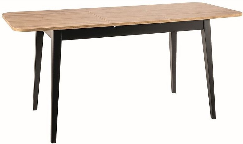 SIGNAL Jedálenský stôl rozkladací GUSTO dub wotan / čierny