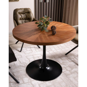 Jedálenský okrúhly stôl Amadeo orech 100 cm