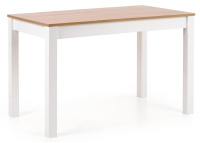 Jedálenský stôl KSAWERY dub sonoma, biely 120x68 cm