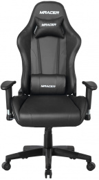 Herná stolička MRacer koženka, čierná, č.AOJ1501