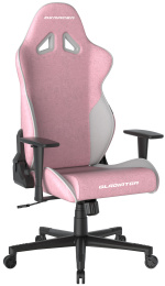 herná stolička DXRacer GLADIATOR růžovo-biela, látková