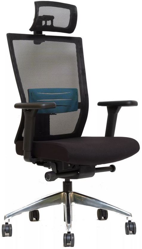 Kancelárska stolička Windy čierno-modrá, č.AOJ1657S gallery main image