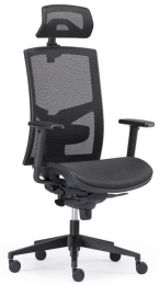 kancelárska stolička GAME ŠÉF s 3D PDH a podrúčkami, BLACK 27__