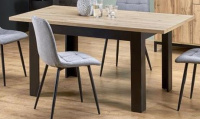Jedálenský rozkladací stôl BAGIO 120-160/80 cm dub artisan/čierny