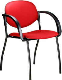 konferenčná stolička WENDY čalúnená, červená, vzorkový kus v BRATISLAVE