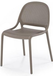 Plastová stolička K532 hnedá khaki