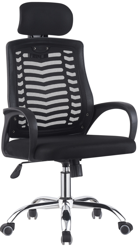 Kancelárská stolička, čierna/chrom, IMELA TYP 1_ gallery main image