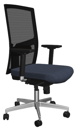 kancelárska stolička GAME ŠÉF VIP, TB-synchro, tmavo modrá gallery main image
