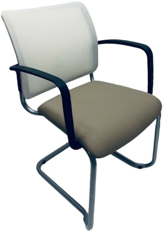 konferenčná stolička NET NT 685 biela/ béžová, vzorkový kus gallery main image