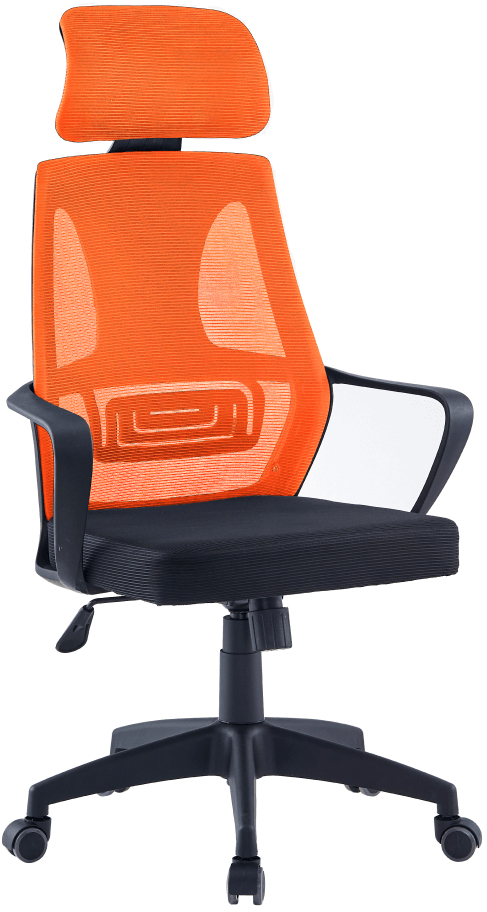 Kancelárská stolička TAXIS NEW, čierna/ oranžová gallery main image