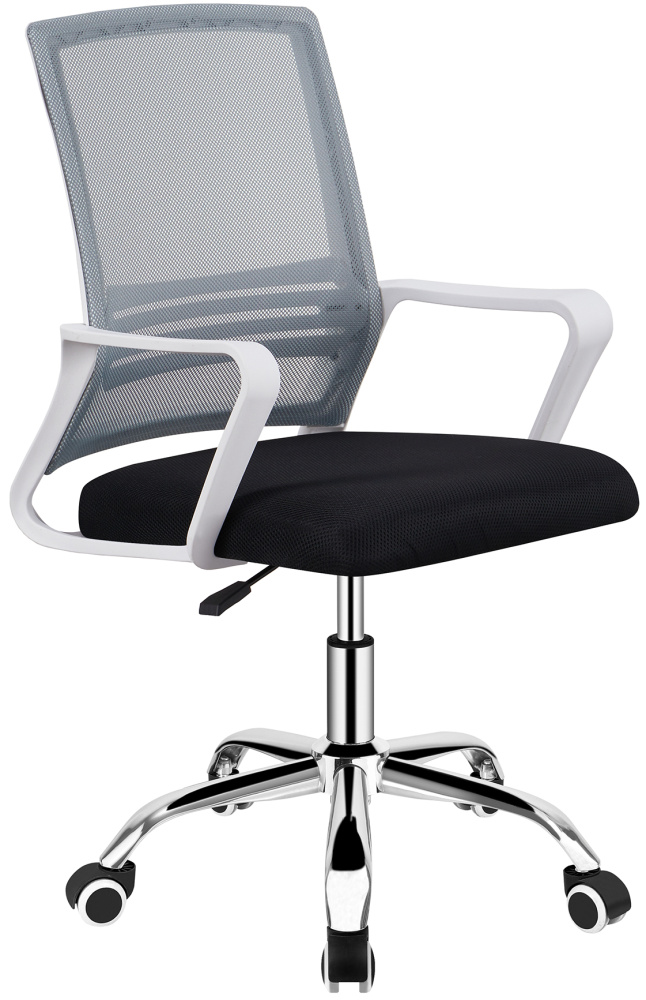 Kancelárska stolička APOLO 2 NEW, šedá / čierna, plast biely gallery main image